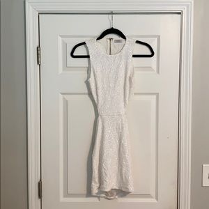 tobi white sequin dress White with silver sequins medium party dress by Tobi girls night out